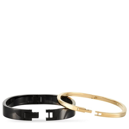 Calvin Klein Eternity Hook Damen-Armband aus Edelstahl in Silber, elegantes Armreif mit modernen Designdetails