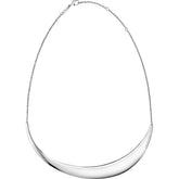 Calvin Klein Groovy Choker Halskette für Damen, silberne Schmuckkette mit Charms und Anhängern.