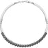 Calvin Klein Damen Halskette Circling aus Edelstahl in Silber, elegante Halsreif mit schlichtem Design