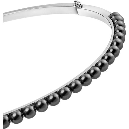 Calvin Klein Damen Halskette Circling aus Edelstahl in Silber, elegante Schmuckstück mit modernem Design.