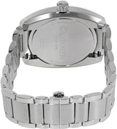 Calvin Klein Achieve Herrenuhr 43mm Swiss Made mit schwarzem Zifferblatt und Edelstahlarmband, elegante Herrenuhr für den Alltag