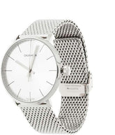 Calvin Klein High Noon Herrenuhr mit 40mm Gehäuse, Swiss Made, Quarzwerk, stilvolles Design, Uhr in schwarz mit Edelstahlarmband