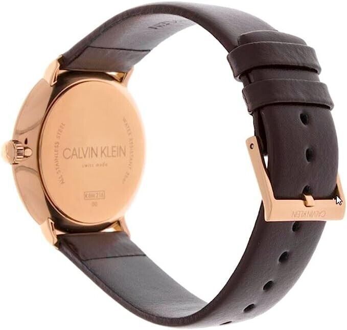 Calvin Klein Classic Herrenuhr 40mm Quarzuhr Swiss Made, elegantes Design mit Edelstahlarmband und schwarzem Zifferblatt