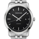 Calvin Klein Infinite Herrenuhr 42mm mit Schweizer Uhrwerk, Edelstahlarmband und schwarzem Zifferblatt, Swiss Made.