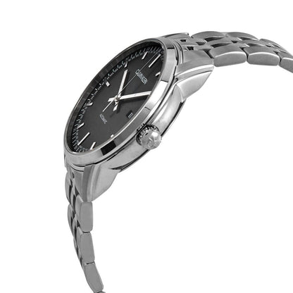 Calvin Klein Infinite Herrenuhr mit 42mm Edelstahlgehäuse, Swiss Made, automatisches Uhrwerk, schwarzes Zifferblatt und Armband