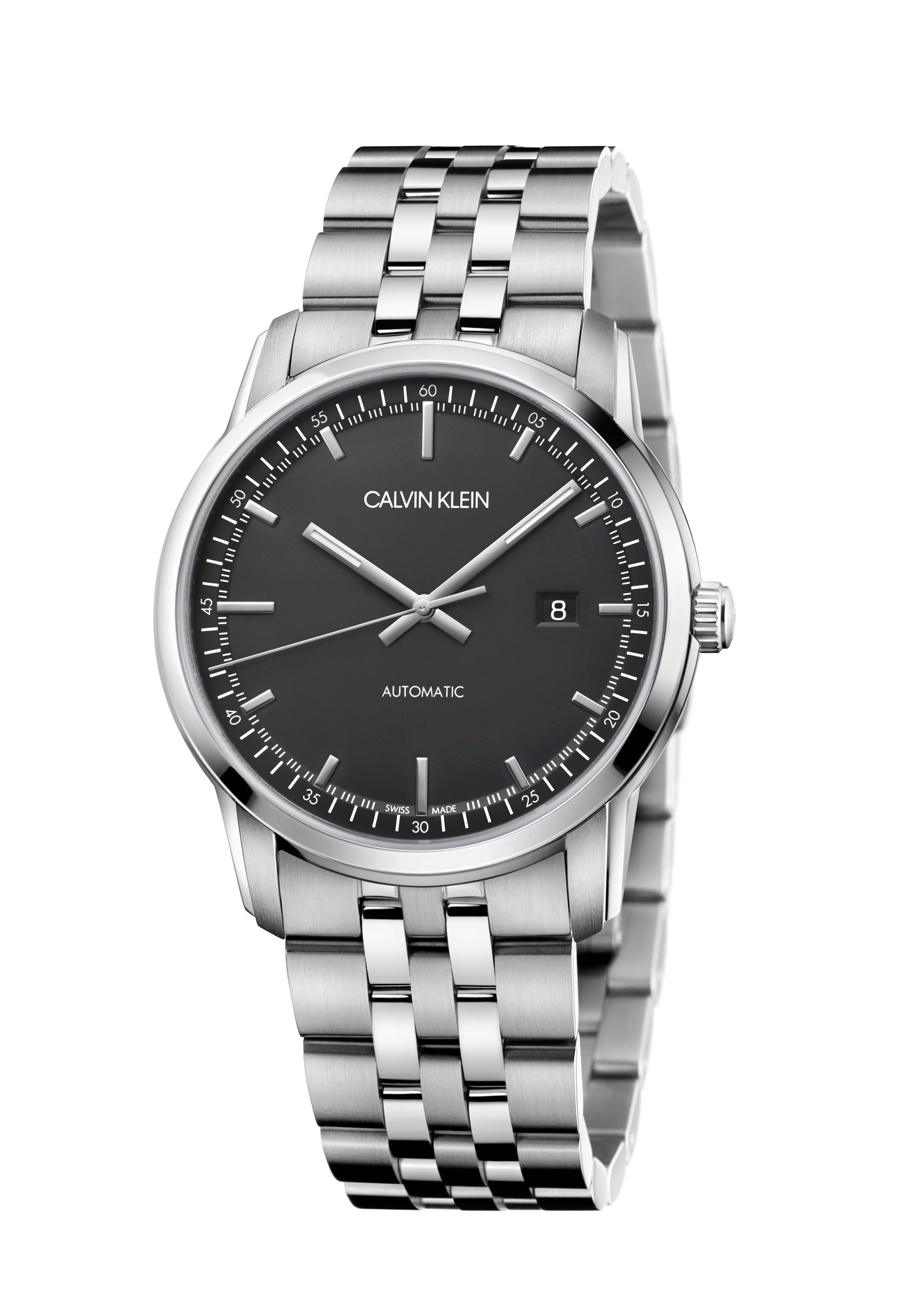 Calvin Klein Infinite Herrenuhr mit 42mm Gehäuse, Swiss Made, elegante Automatikuhr, stilvolles Design, K5S3414Y