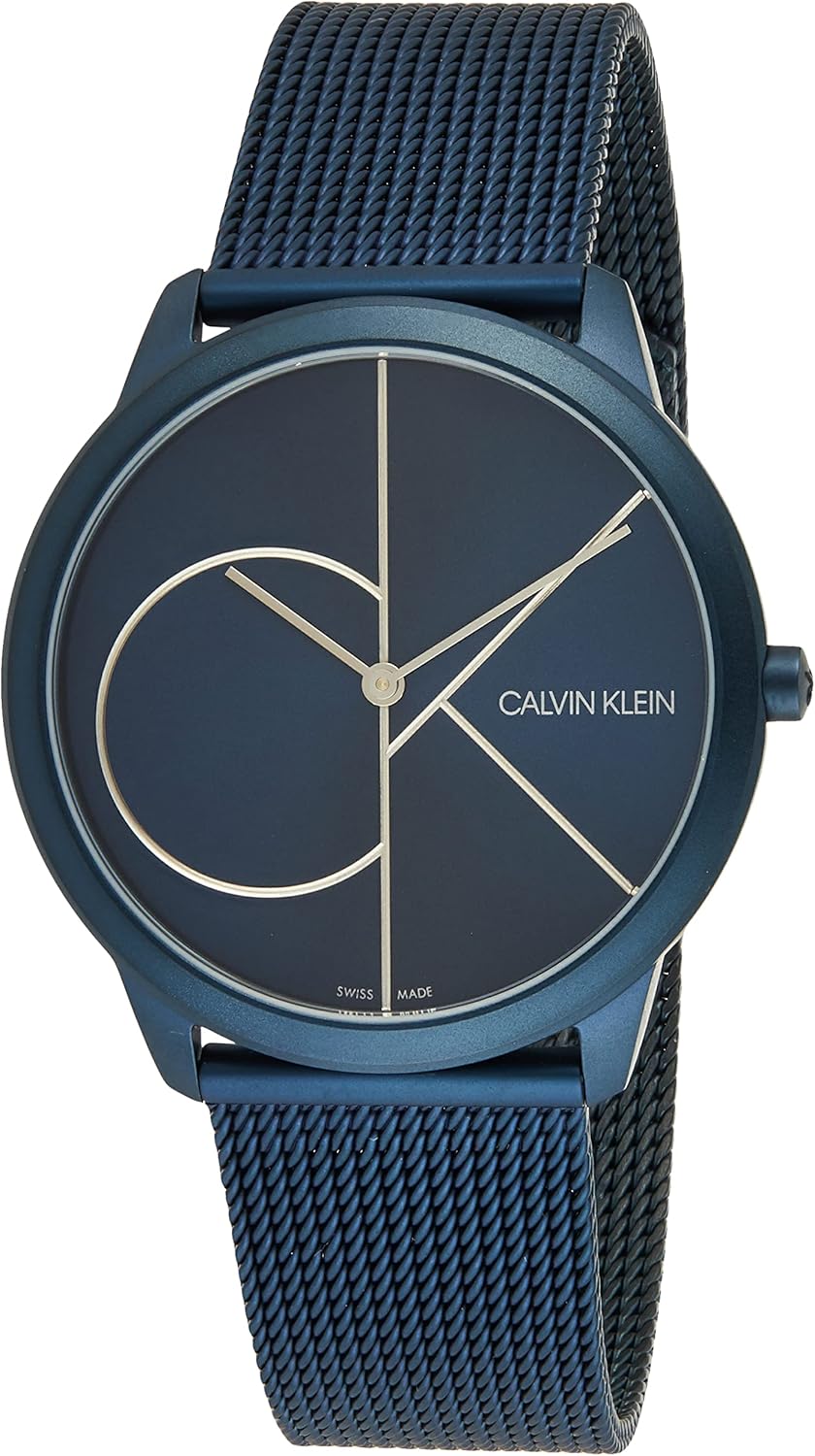 Calvin Klein Minimal Herrenuhr Marineblau Edelstahl