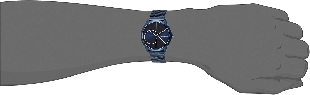 Calvin Klein Minimal Herrenuhr Marineblau Edelstahl