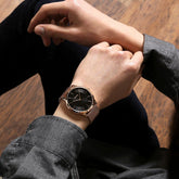 Calvin Klein Minimal Herrenuhr mit 43mm Quarzwerk, Swiss Made, schlichtes Design, Edelstahlarmband, elegante Uhr für Männer
