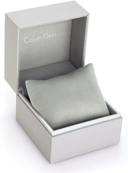 Calvin Klein Minimal Herrenuhr 43mm Quarzuhr Swiss Made mit schlichtem Zifferblatt und Edelstahlarmband