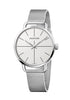 Calvin Klein Even Herrenuhr, 42mm Quarzuhr mit Swiss Made, elegantes Design, schwarzes Zifferblatt und Edelstahlarmband