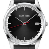 Calvin Klein Time Herrenuhr mit schwarzem Zifferblatt, 40mm Quarzuhr, Swiss Made, stilvolles Design