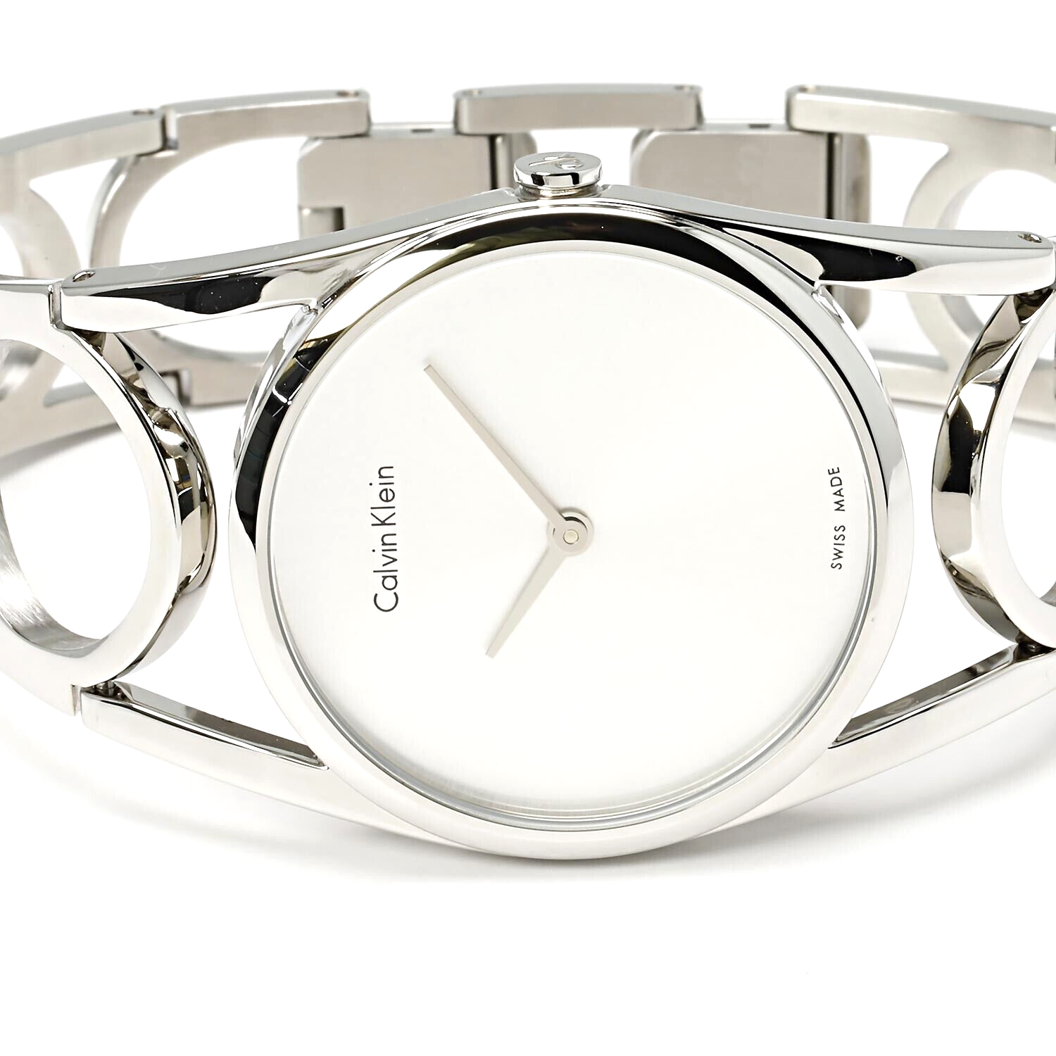 Calvin Klein Damenuhr mit Quarzwerk, 32,5 mm Gehäusedurchmesser, Swiss Made, elegantes Damenmodell