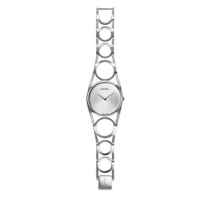 Calvin Klein Damenuhr Classic mit 32,5 mm Gehäuse, Swiss Made, Quarzwerk, elegantes Design, Edelstahlarmband.