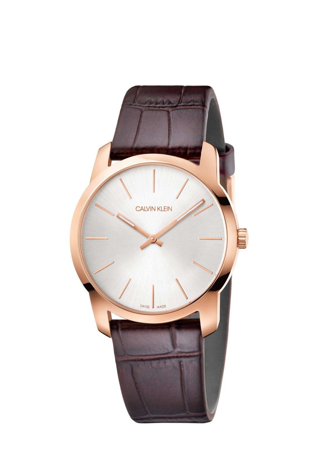 Calvin Klein City Extension Unisex-Uhr, 37mm Quarzuhr mit Edelstahlarmband, Swiss Made, modernes Design