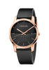 Calvin Klein City Herrenuhr mit 43mm Gehäuse, Quarz, Swiss Made, Edelstahlarmband, modernes Design, Modell K2G2G6CZ
