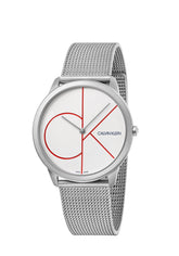 Calvin Klein City Herrenuhr mit 40mm Gehäuse, Quarzwerk, Swiss Made, Edelstahlarmband und minimalistisches Design