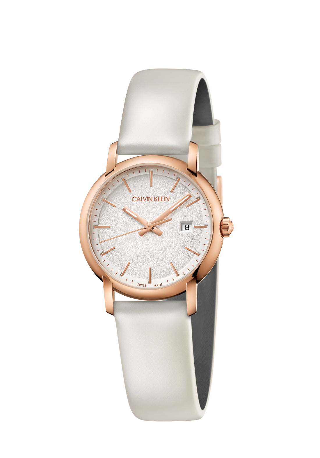 Calvin Klein Damenuhr Classic, 32mm Quarzuhr mit Edelstahlarmband und Swiss Made Zifferblatt, stilvoll und elegant.