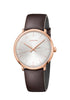 Calvin Klein Herrenuhr Classic mit 40mm Gehäuse, Quarzuhr, Swiss Made, elegantes Design, schwarzes Zifferblatt, Edelstahlarmband