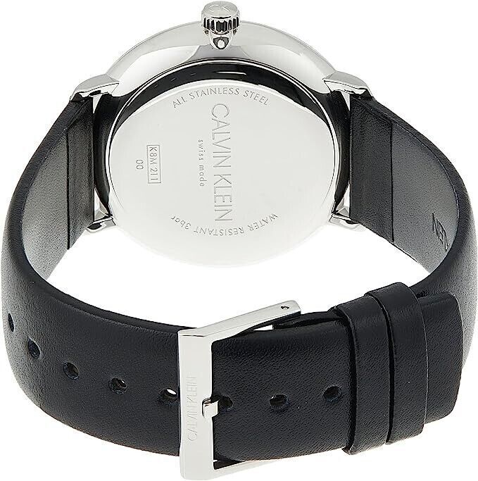 Calvin Klein High Noon Herrenuhr, Quarzuhr mit 40mm Gehäuse, Swiss Made, Edelstahlarmband, modernes Design