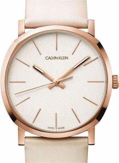 Calvin Klein Posh Damenuhr, 32 mm Quarzuhr mit elegantem Gehäuse, Swiss Made, stilvolles Damenaccessoire