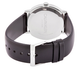 Calvin Klein Posh Herrenuhr, 40mm, Swiss Made, Quarzuhr mit schwarzem Zifferblatt und Edelstahlarmband