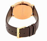 Calvin Klein Posh Herrenuhr, 40 mm Quarzuhr mit Schweizer Uhrwerk, stilvolles Design, schwarzes Armband, K8Q316G6