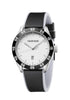 Calvin Klein Quarzuhr 42mm Swiss Made mit schwarzem Zifferblatt und Edelstahlarmband, elegante Herrenuhr