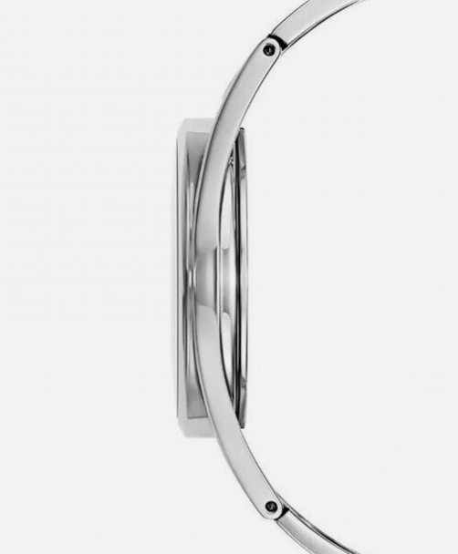 Calvin Klein Quarzuhr 50mm Swiss Made, schwarzes Zifferblatt, Edelstahlgehäuse, elegante Damenuhr, stilvoll und modern