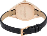 Calvin Klein Rebel Damenuhr 29mm Quarzuhr Swiss Made mit Edelstahlarmband und schwarzem Zifferblatt