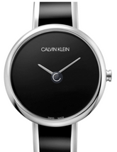 Calvin Klein Seduce Quarzuhr mit Schweizer Uhrwerk, elegantes Design, Edelstahlarmband und rundes Zifferblatt.