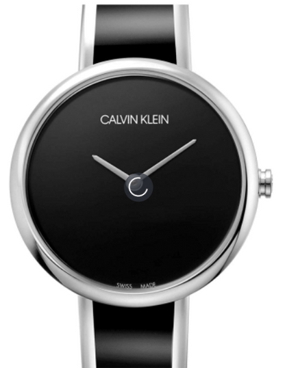 Calvin Klein Seduce Quarzuhr mit Schweizer Uhrwerk, elegantes Design, Edelstahlarmband und rundes Zifferblatt.