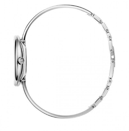 Calvin Klein Seduce Quarzuhr Swiss Made mit elegantem Zifferblatt und Lederarmband, hochwertige Damenuhr für stilvollen Look