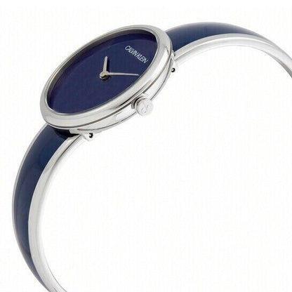 Calvin Klein Seduce Quarzuhr mit Schweizer Uhrwerk, elegantes Design, schwarze Armbanduhr für Damen und Herren
