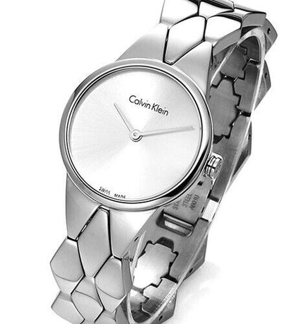 Calvin Klein Snake Damenuhr, 28mm Quarzuhr mit Schweizer Made Präzision, elegantes Design, goldfarbene Details