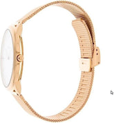Calvin Klein Minimal Herrenuhr mit 43mm Edelstahl-Gehäuse, gold-rosé Armband, Swiss Made, Quarzuhr, elegante Männerarmbanduhr