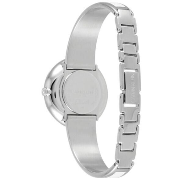 Calvin Klein Seduce Quarzuhr Swiss Made, elegante Damenuhr mit silbernem Zifferblatt und minimalistischen Design.