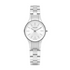 Calvin Klein City Damenuhr, Quarzuhr mit 28mm silbernem Zifferblatt und Edelstahlarmband, Swiss Made.