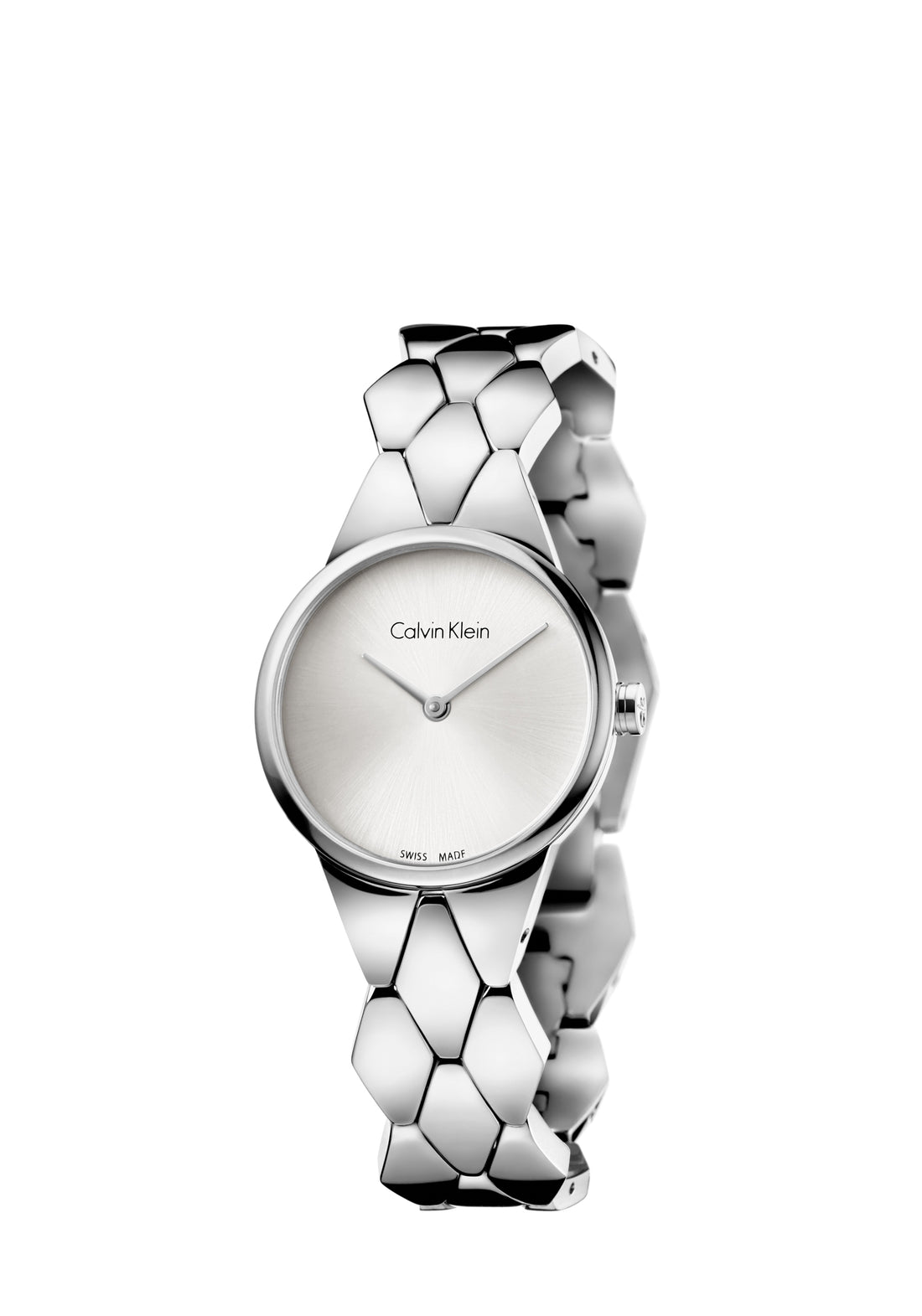 Calvin Klein Snake Damenuhr, 28mm Quarzuhr mit Schweizer Herstellung, elegantes Design, Edelstahlarmband und Zifferblatt.