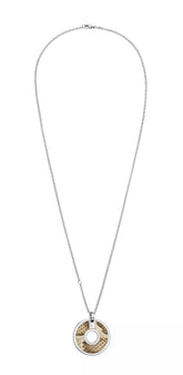 Calvin Klein Damenkette Spellbound aus Edelstahl, weiß, mit schlichter, eleganter Design.