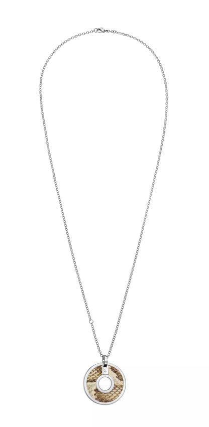 Calvin Klein Damenkette Spellbound aus Edelstahl, weiß, mit schlichter, eleganter Design.