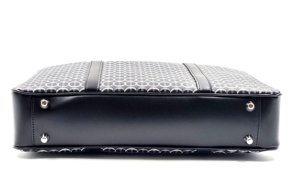 Schwarze Davidoff Colorama Business Tasche mit Reißverschluss, elegante Tasche für Geschäftsbedarf, aus robustem Material.