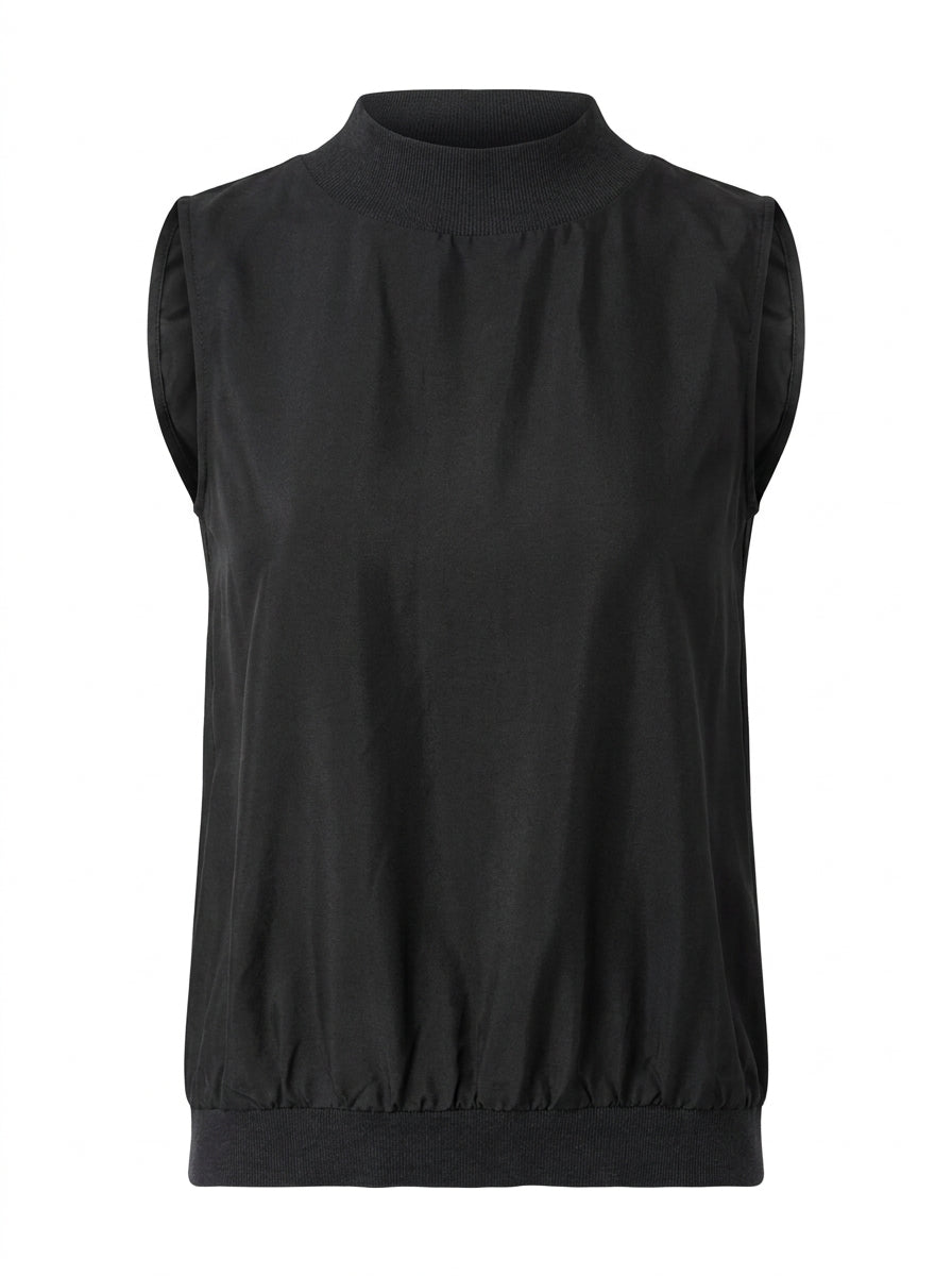 Emporio Armani Top Schwarz Ärmellos — ghost