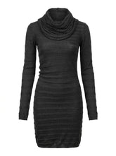 Armani Jeans Kleid Schwarz mit Rollkragen — ghost
