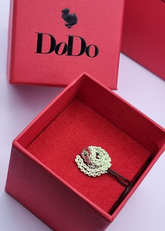 Dodo Armband aus 925 Silber mit Pistazienfarbenem Schmuckstein, elegantes Schmuckstück für stilvolle Outfits