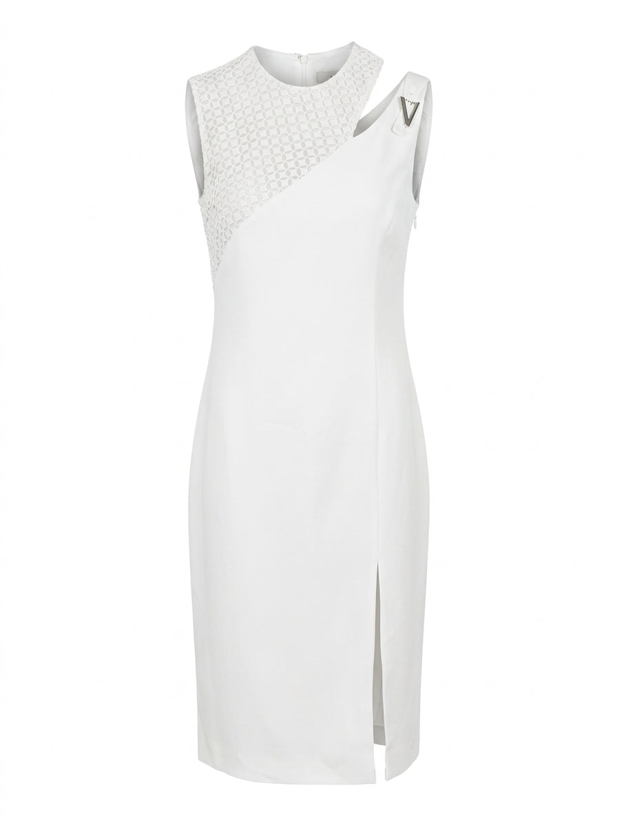 Versace Abito Donna Tessuto Bianco — ghost