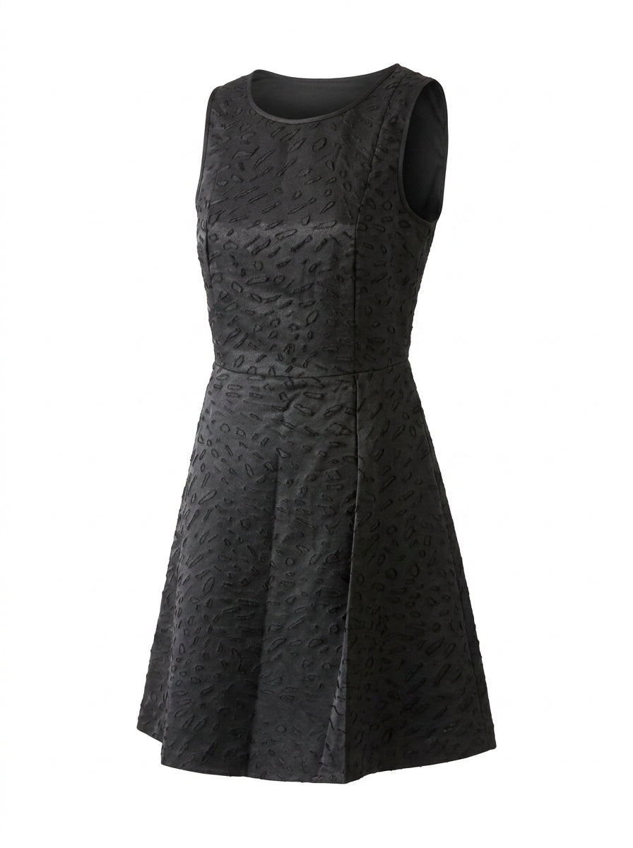 Emporio Armani Kleid Schwarz mit Muster — ghost