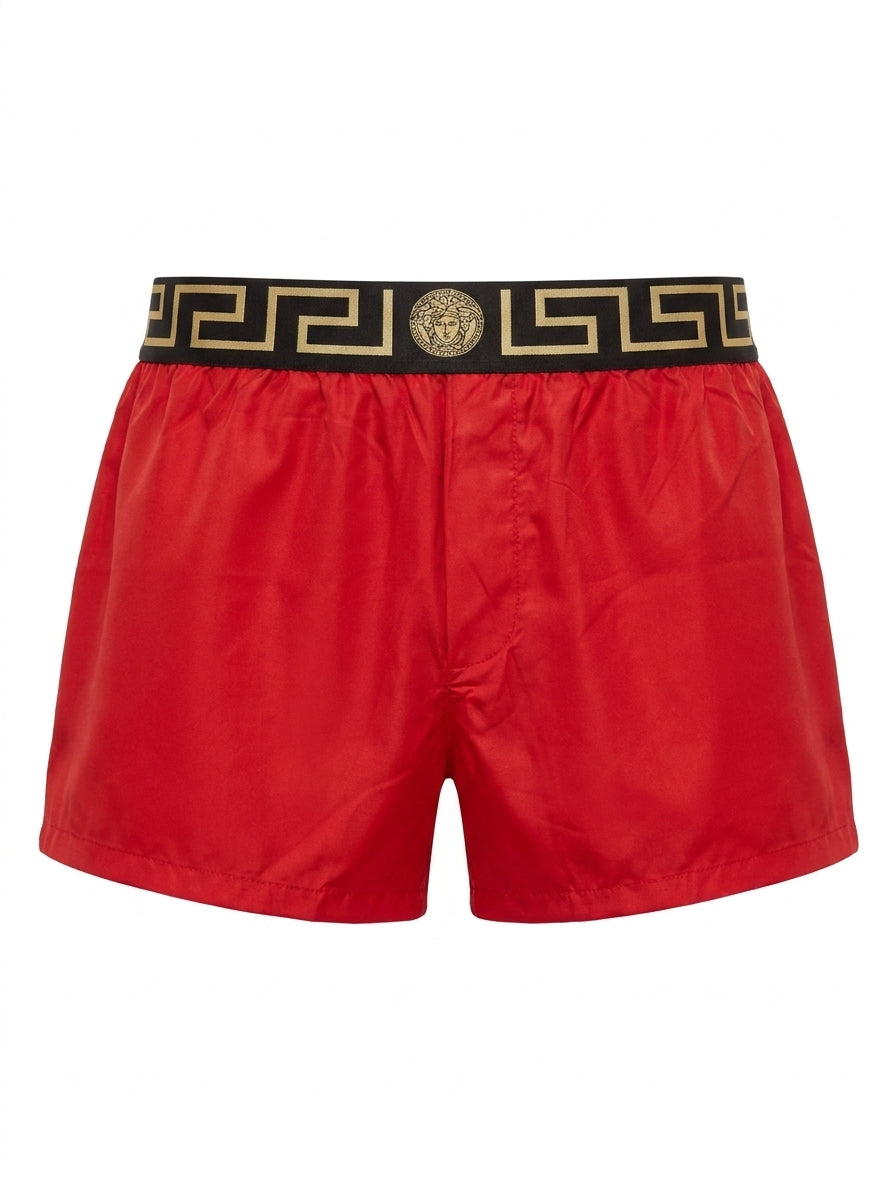 Versace Boxer Rot mit Greca-Muster — ghost