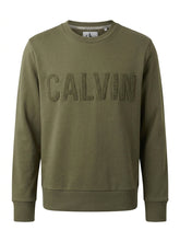 Calvin Klein Jeans Herren Sweatshirt Oliv - Logo (J303661-366) — ghost