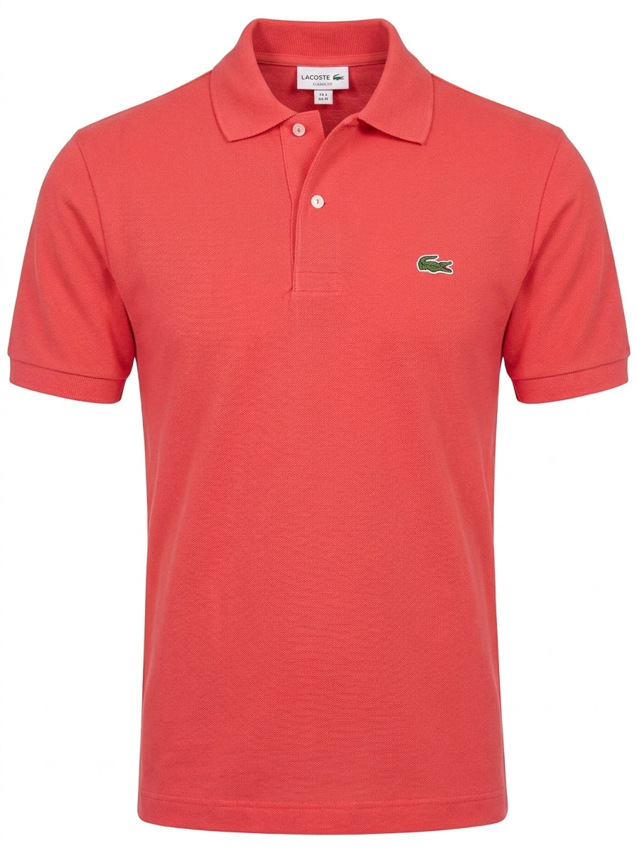 Lacoste Poloshirt Herren Baumwolle Rot — ghost
